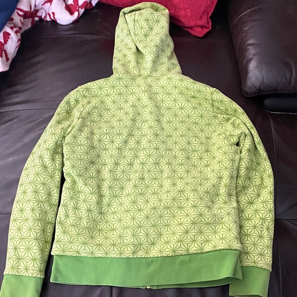 The North Face Bright Green woman’s size small Hoodie Jacket reversible - Picture 6 of 6